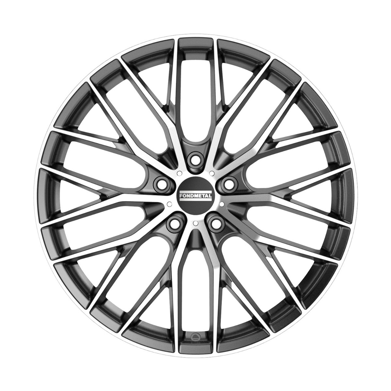 21" Fondmetal Makhai Gloss Titanium Machined 21x9 Wheel 5x112 33mm Rim