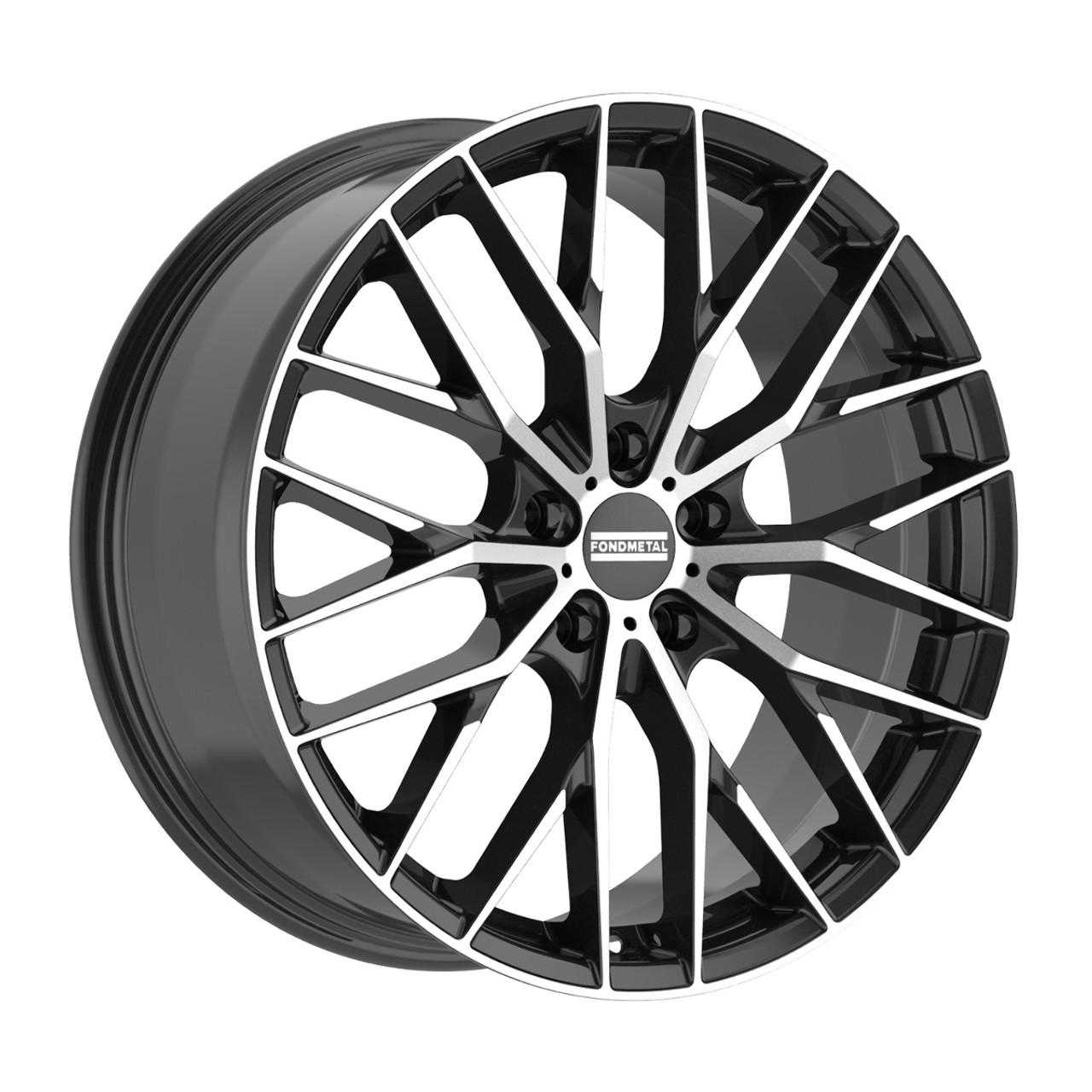 21" Fondmetal Makhai Gloss Black Machined 21x9 Wheel 5x112 26mm Rim