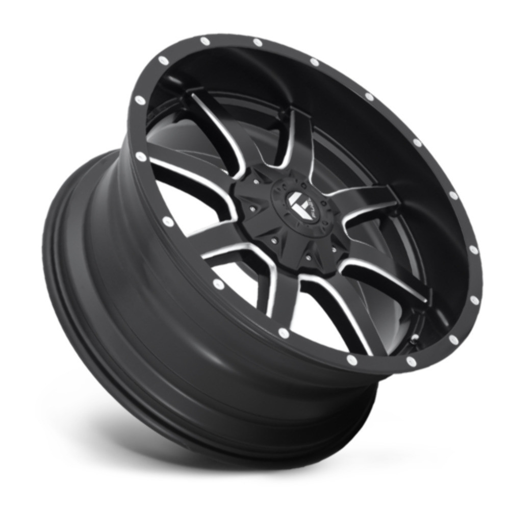 Fuel 1PC D538 Maverick 20x9 8x180 Matte Black Milled Wheel 20" 1mm Rim