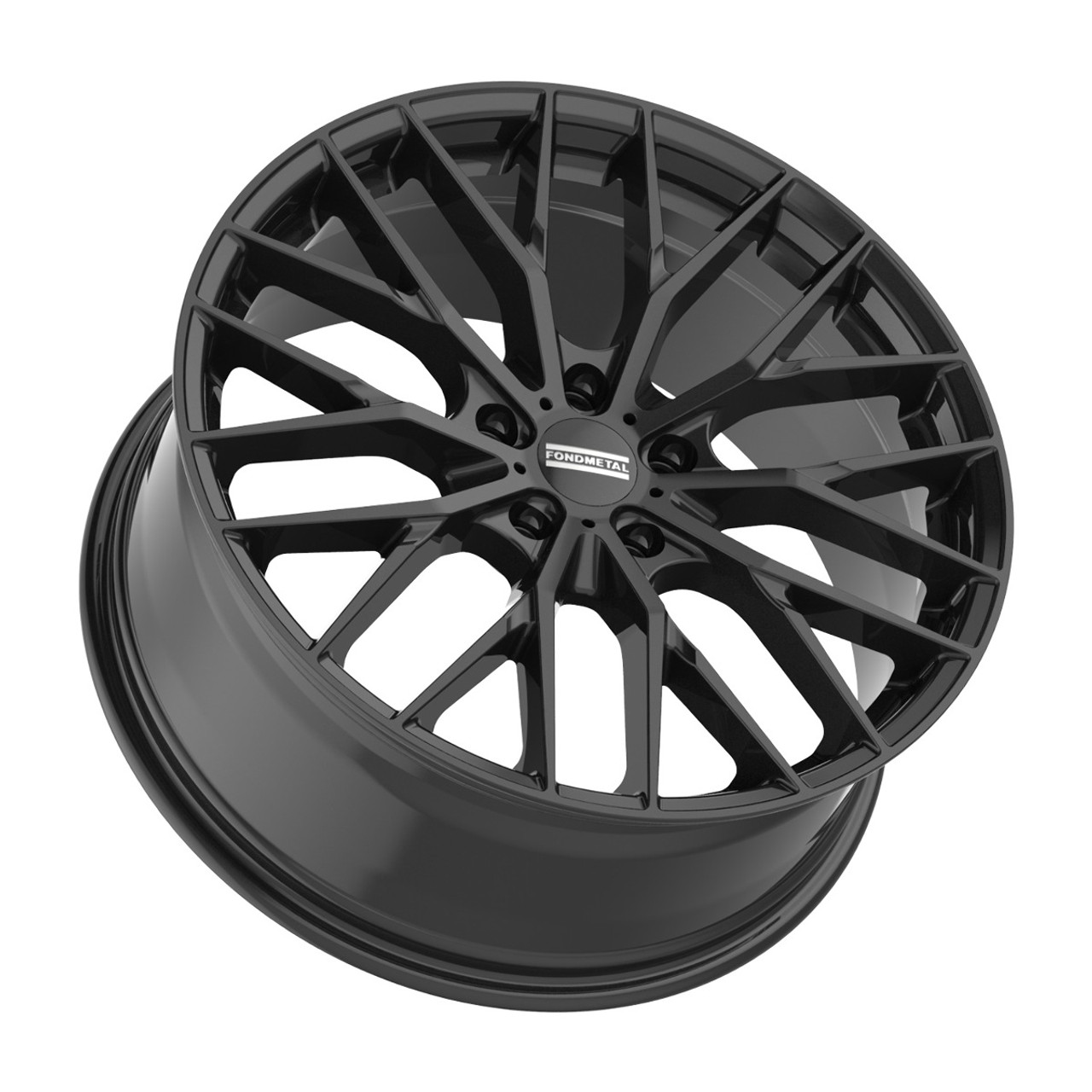 19" Fondmetal Makhai Gloss Black 19x8.5 Wheel 5x112 32mm Rim