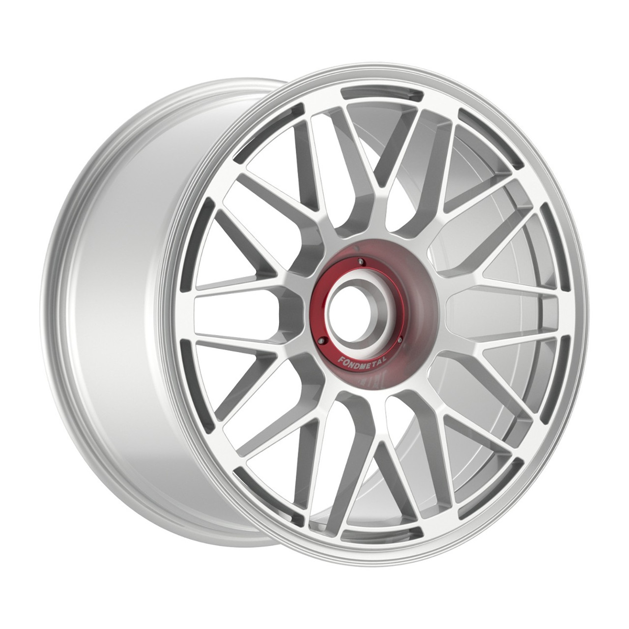 20" Fondmetal 9EVO MD Gloss Silver 20x10.5 Wheel Center Lock - Monodado 48mm Rim