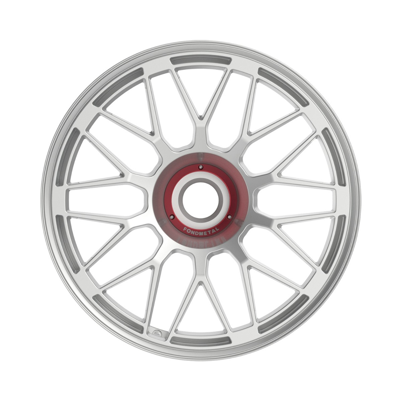 20" Fondmetal 9EVO MD Gloss Silver 20x10.5 Wheel Center Lock - Monodado 48mm Rim