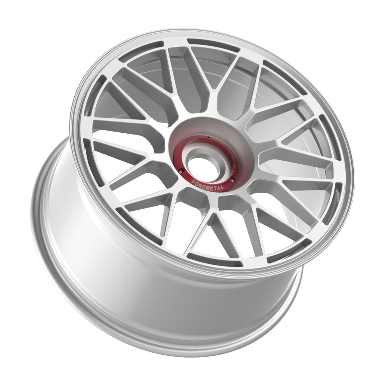 20" Fondmetal 9EVO MD Gloss Silver 20x10.5 Wheel Center Lock - Monodado 48mm Rim
