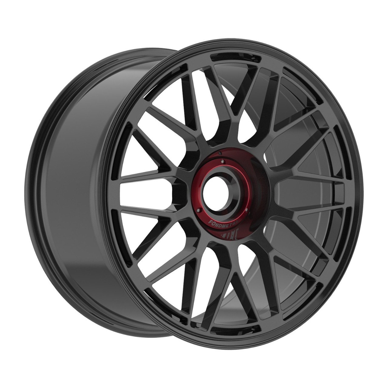Set 4 20" Fondmetal 9EVO MD Gloss Black 20x10.5 Center Lock - Monodado 48mm Rims