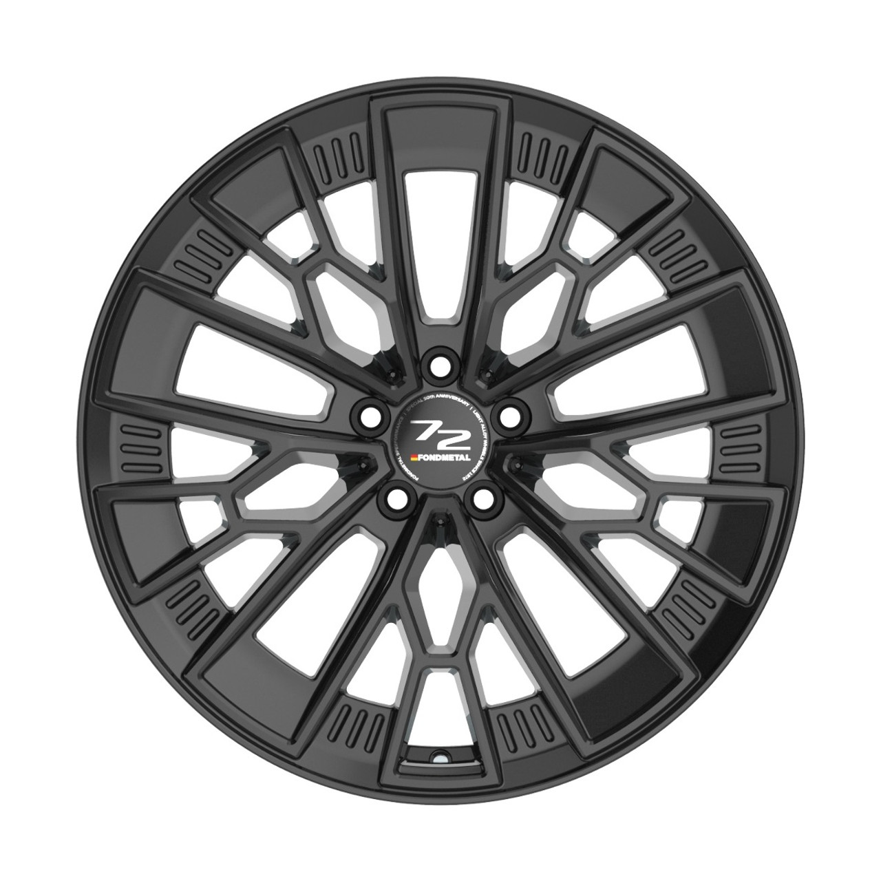 21" Fondmetal 1972 Gloss Black 21x11 Wheel 5x112 19mm Rim