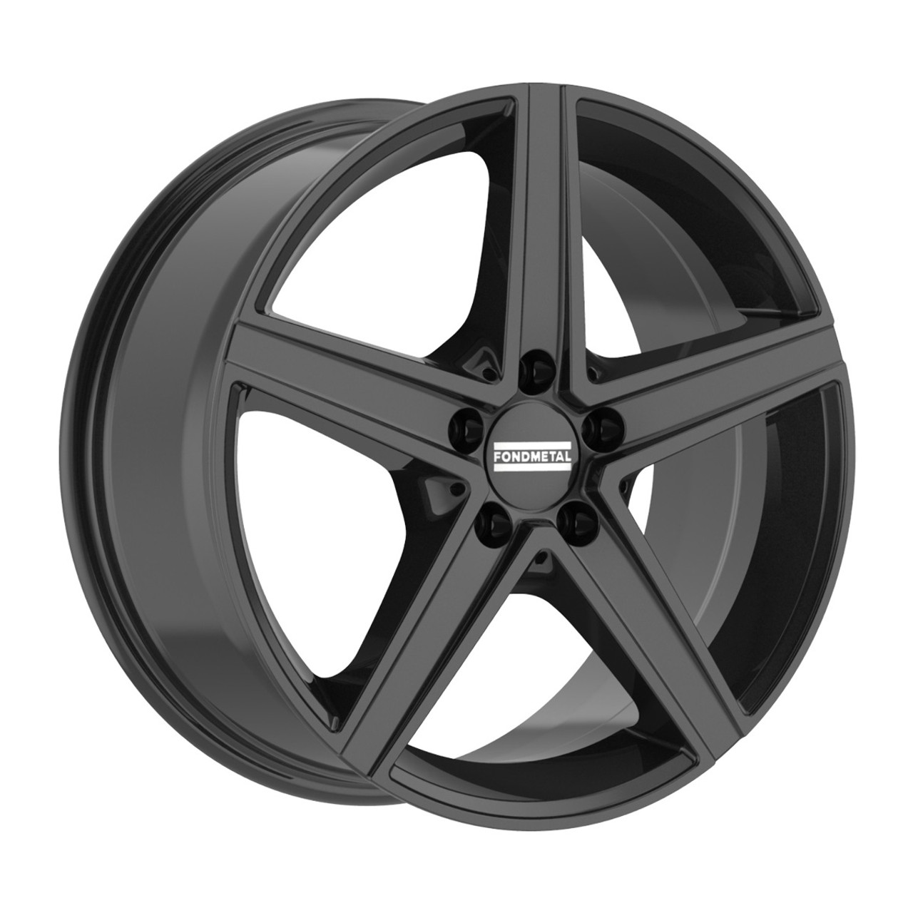 18" Fondmetal Ioke Gloss Black 18x8 Wheel 5x112 38mm Rim