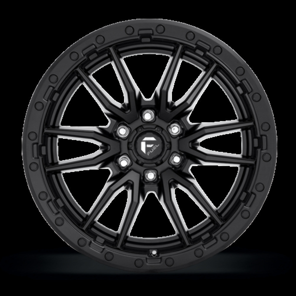 Fuel 1PC D679 Rebel 22x10 6x5.5 Matte Black Wheel 22" -13mm Rim