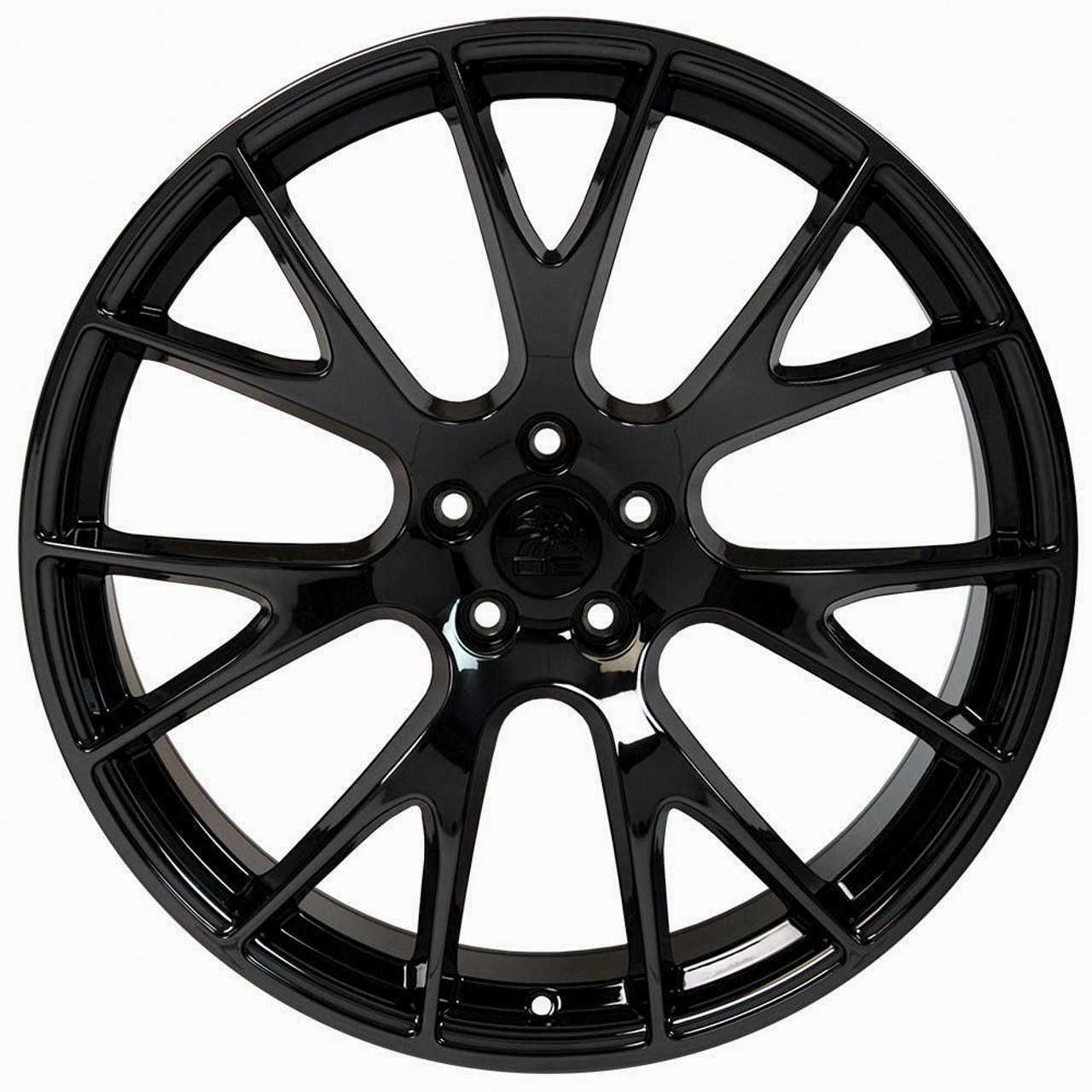 Set 4 20" OE Wheels DG15 Gloss Black 20x10 Wheels 5x115 Replica Rims For Dodge