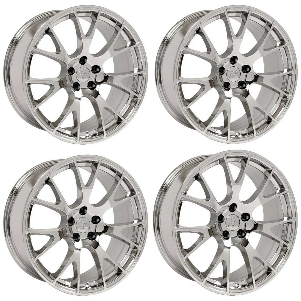 Set 4 20" OE Wheels DG15 Chrome 20x9 Wheels 5x115 18mm Replica Rims