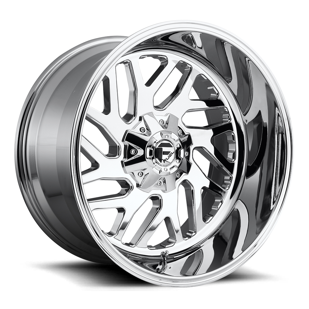 20" Fuel 1PC D609 Triton 20x10 5x5.5 5x150 -18mm Chrome Plated Wheel Lifted Rim