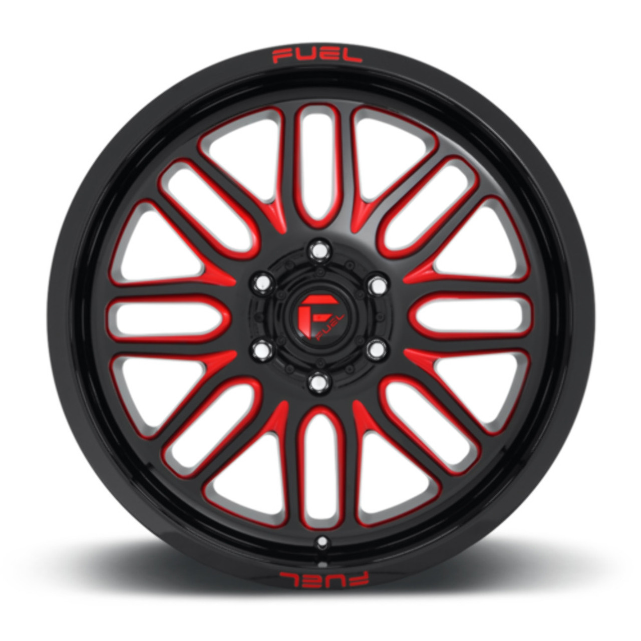 Fuel  D663 Ignite 22x10 5x5.0 Gloss Black Red Tinted Clear Wheel 22" -18mm