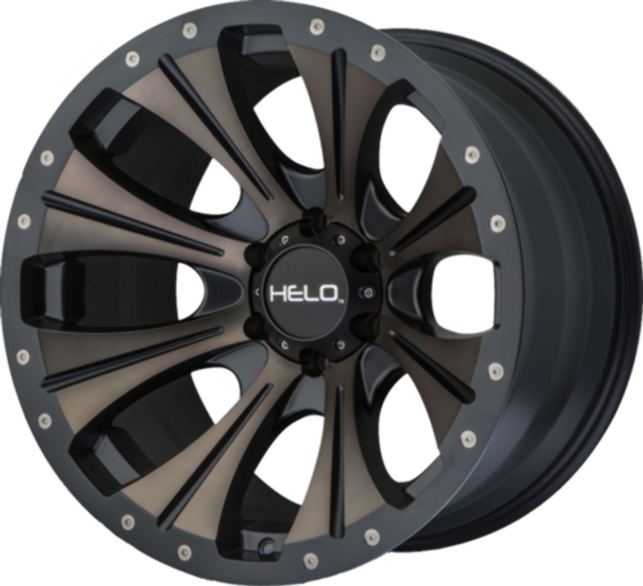 Helo HE901 20x9 8x6.5 Satin Black Dark Tint Wheel 20" -12mm Rim