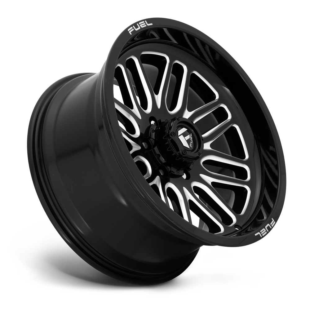20" Fuel D662 Ignite 20x10 8x6.5 Gloss Black Milled Wheel -18mm Offroad Rim