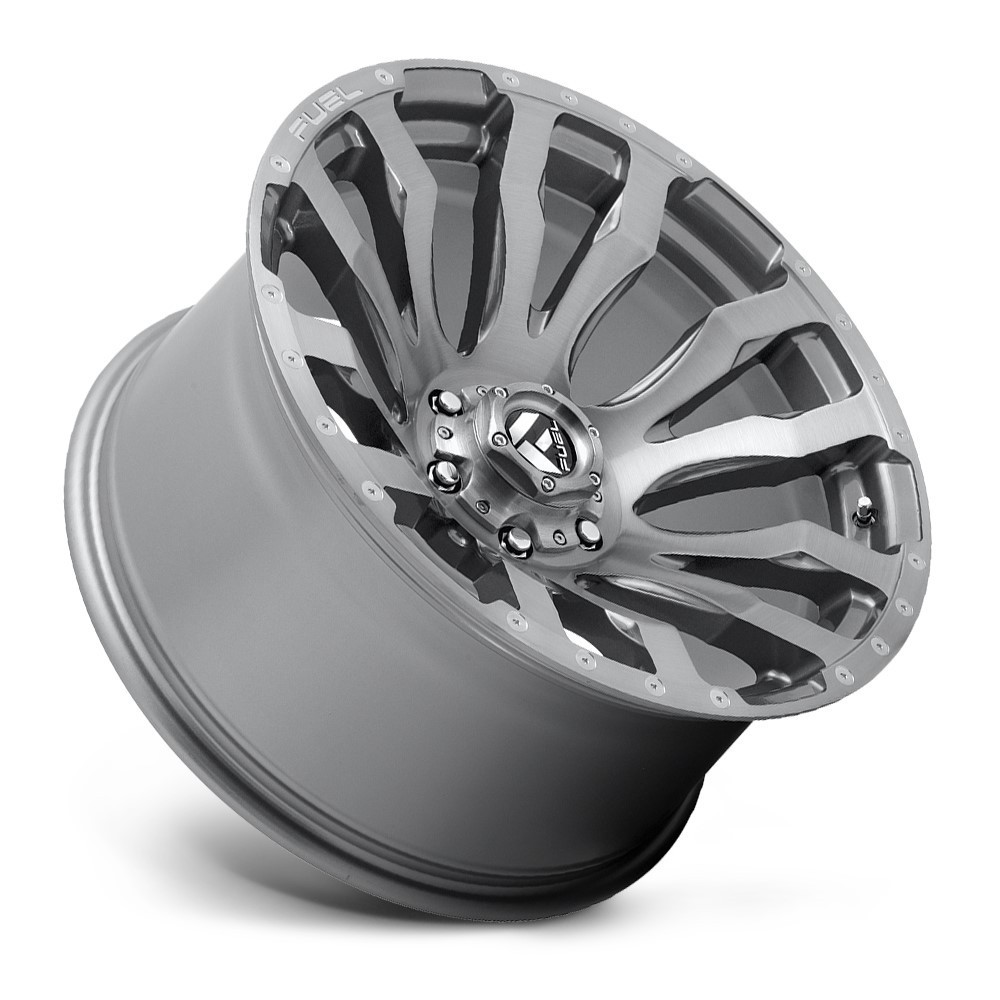 20" Fuel D693 Blitz 20x9 6x5.5 1mm Platinum Wheel For Chevy GMC Ram Cadillac Rim Offroad Truck SUV