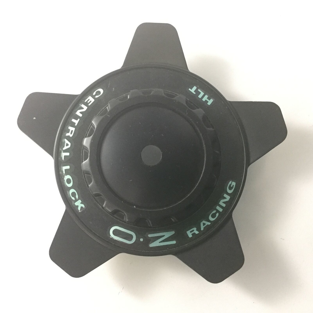 OZ Snap In Wheel Center Hub Cap Black/Black M671 6.5" Diameter No Logo