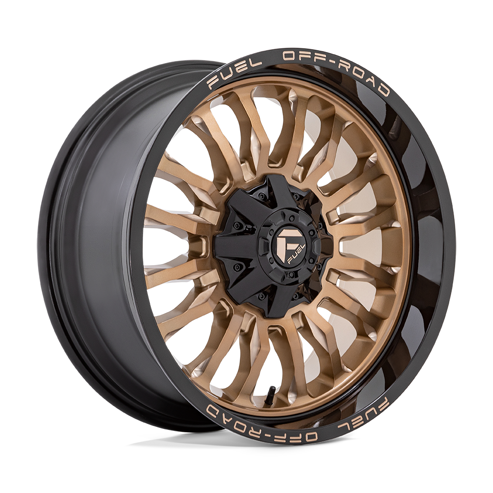 22" Fuel D797 Arc 22x12 8x170 Platinum Bronze Black Lip Wheel -44mm For Ford Rim