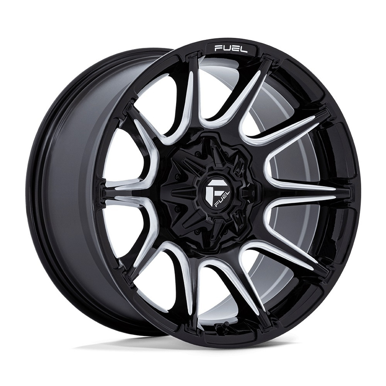 22" Fuel 1PC FC880 Super C Gloss Black Milled 22x12 Wheel 6x135 6x5.5 -44mm Rim