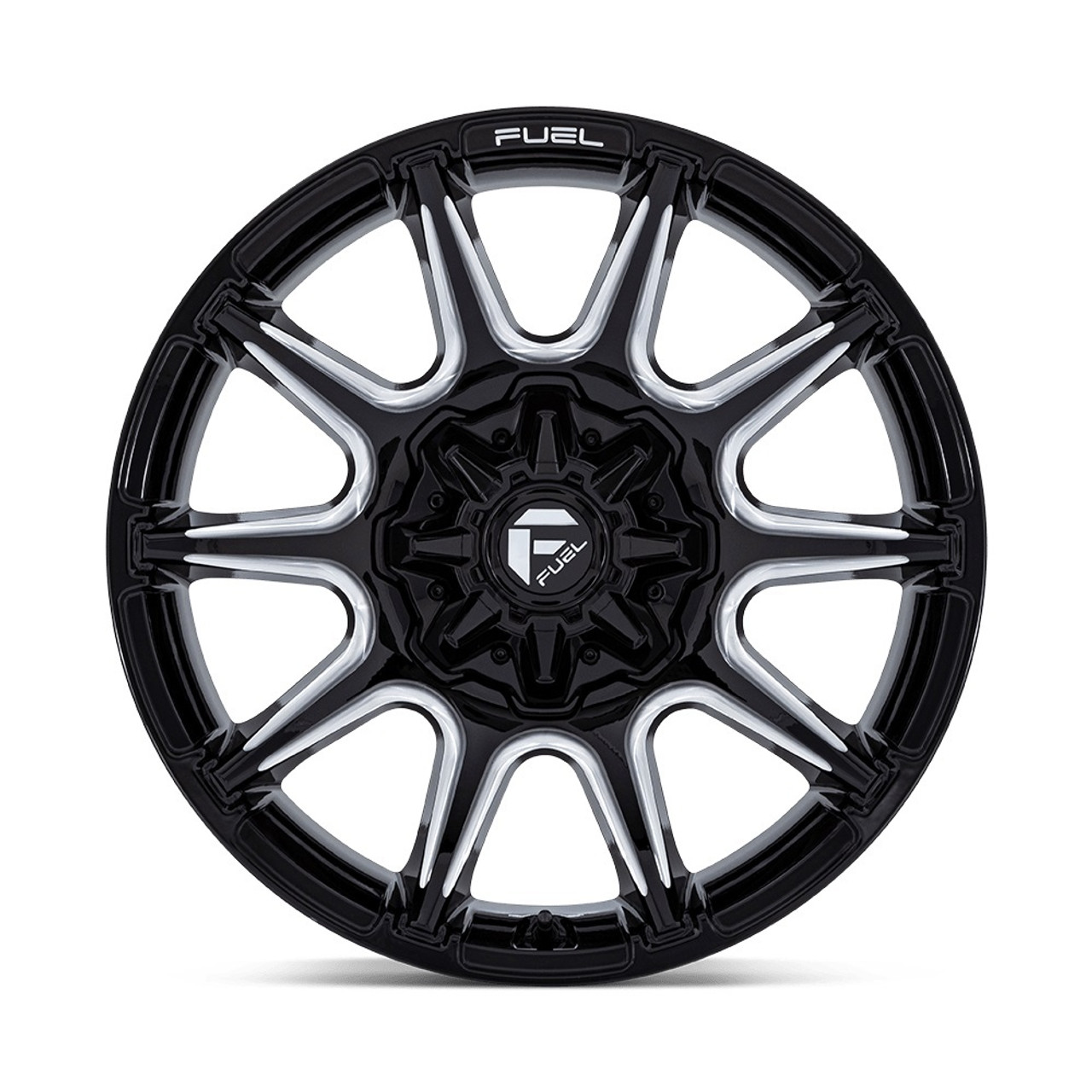 22" Fuel 1PC FC880 Super C Gloss Black Milled 22x12 Wheel 6x135 6x5.5 -44mm Rim