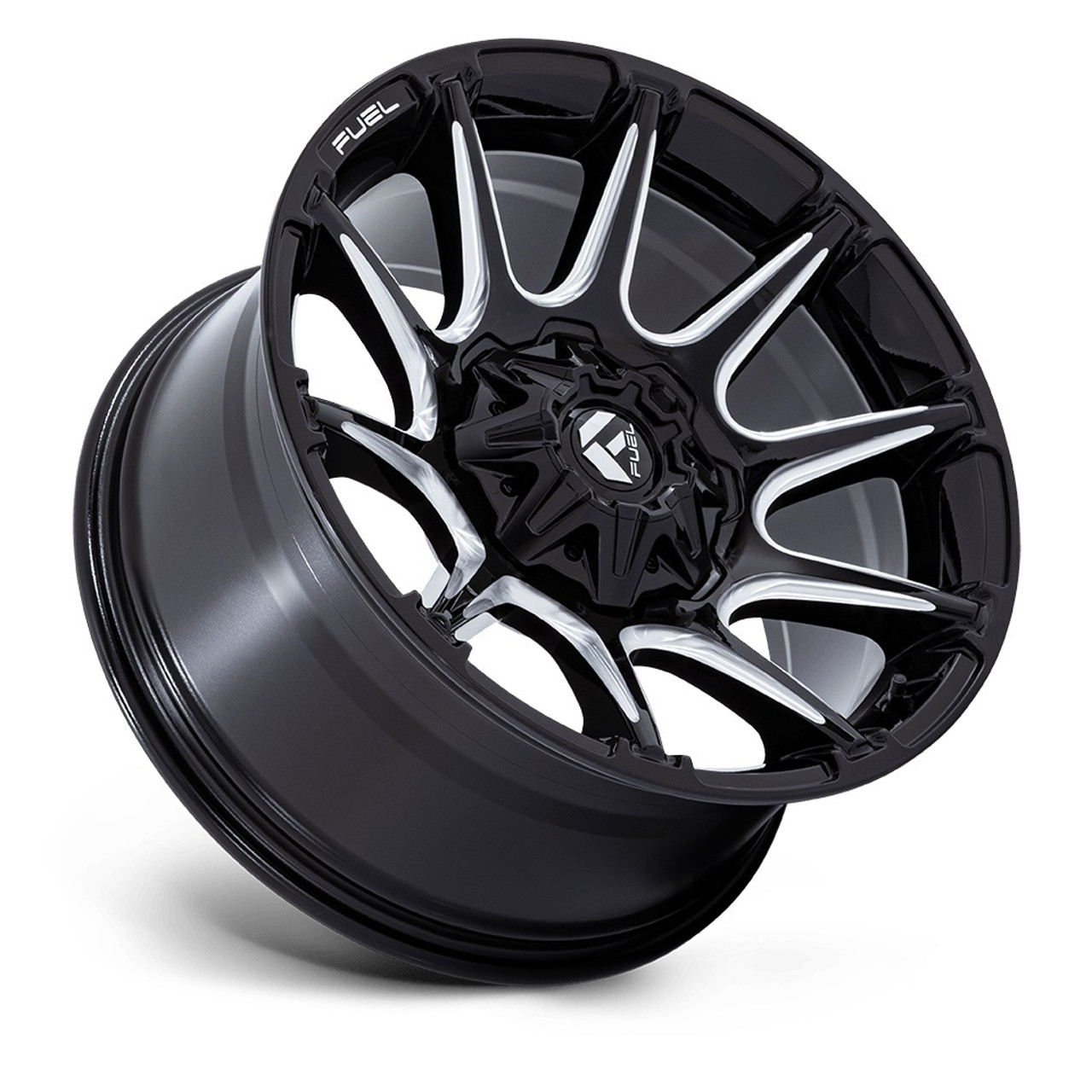 22" Fuel 1PC FC880 Super C Gloss Black Milled 22x12 Wheel 6x135 6x5.5 -44mm Rim