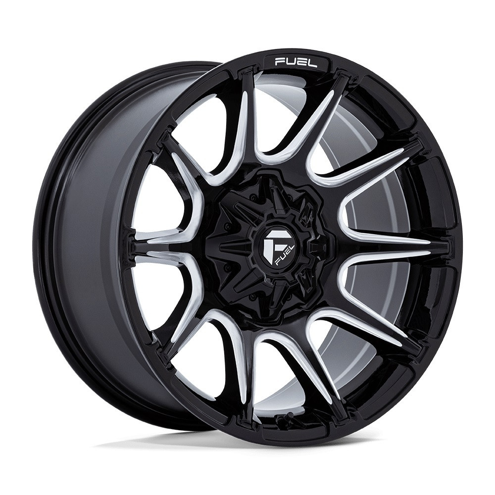 22" Fuel 1PC FC880 Super C Gloss Black Milled 22x10 Wheel 6x135 6x5.5 10mm Rim
