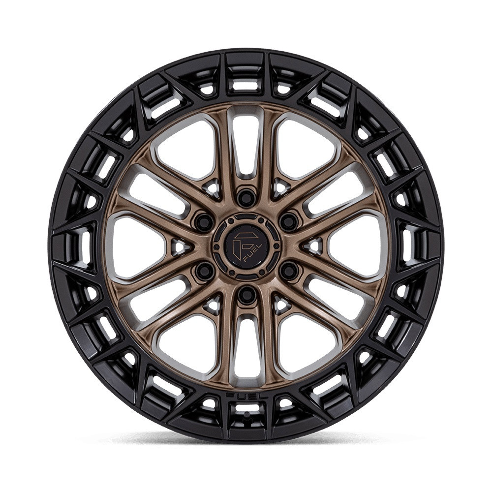 Set 4 17" Fuel FC874 Celsius Matte Bronze Matte Black Lip 17x9 6x135 -12mm Rims