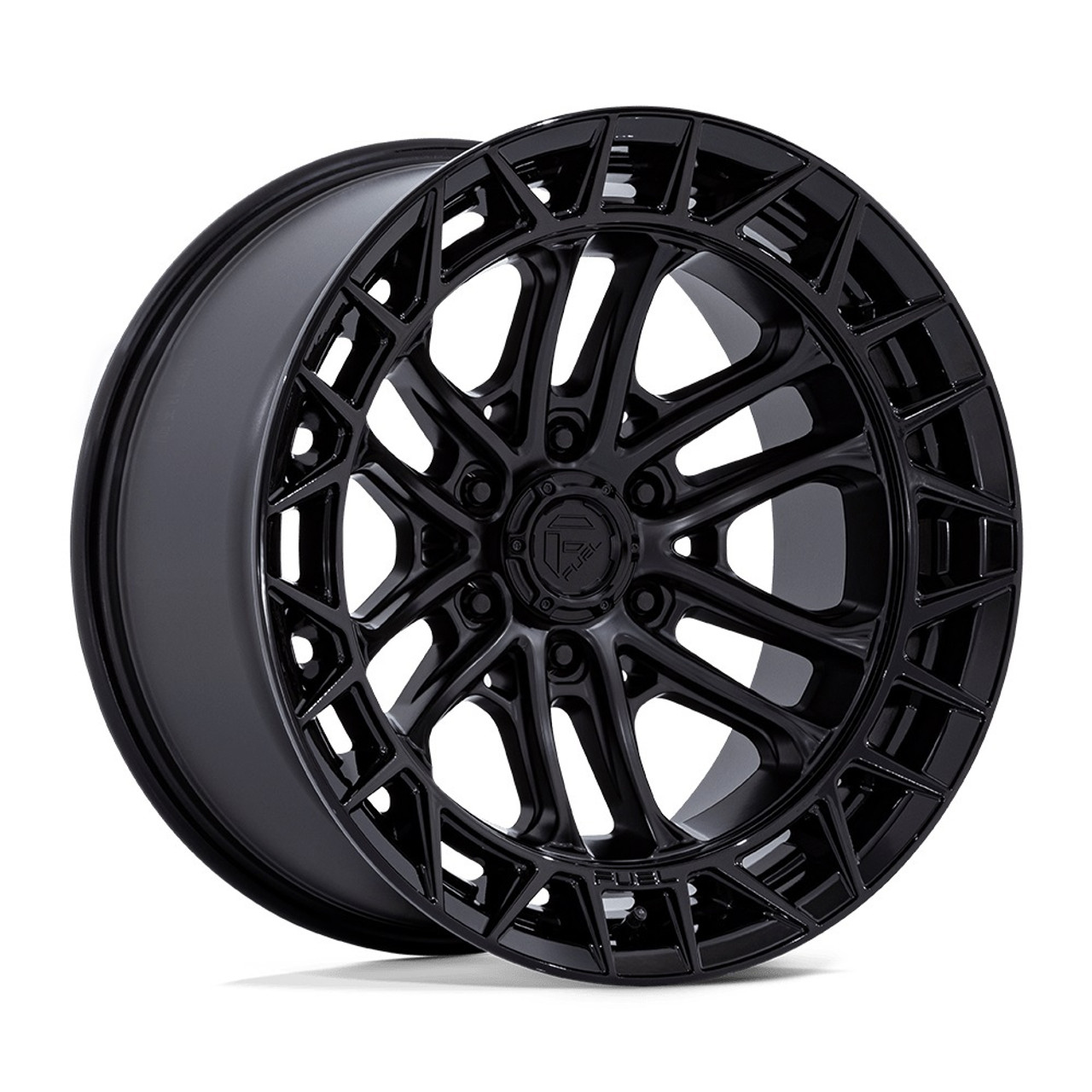 Set 4 17" Fuel FC874 Celsius Matte Black Gloss Black Lip 17x9 Wheels 6x135 -12mm