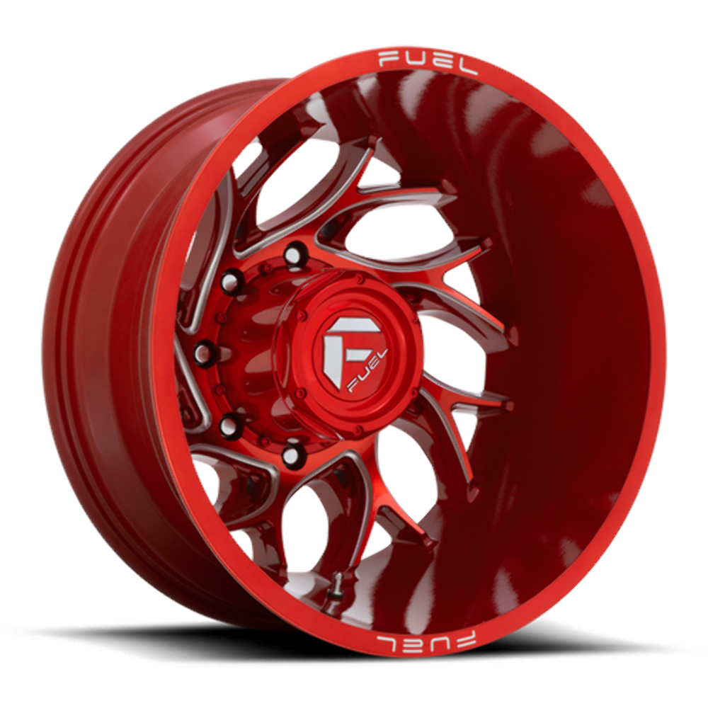 Fuel 1PC D742 Runner 22x8.25 8x210 Candy Red Milled Wheel 22" -246mm Rim