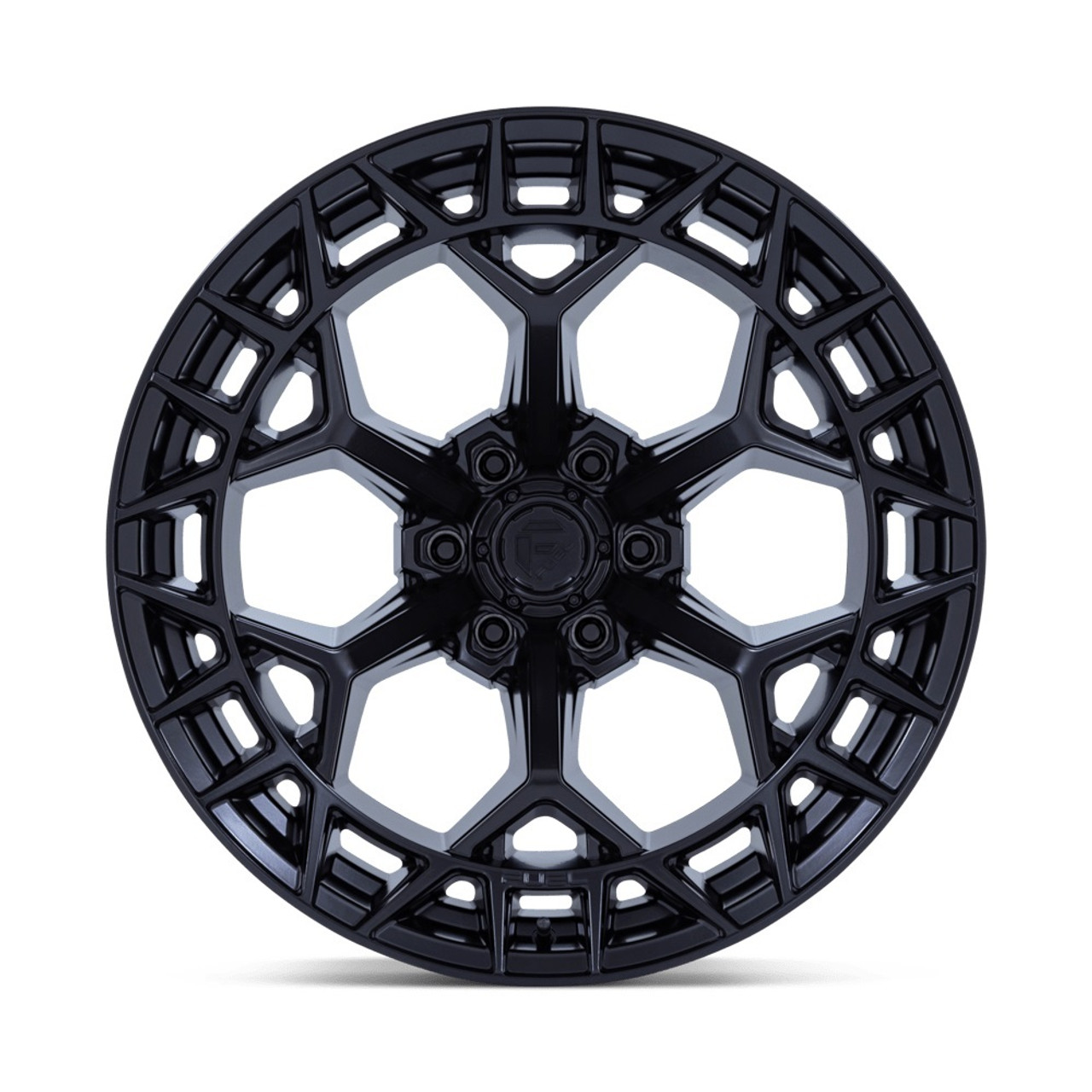 Set 4 17" Fuel 1PC FC873 Charger Blackout 17x9 Wheels 6x5.5 1mm Truck Rims