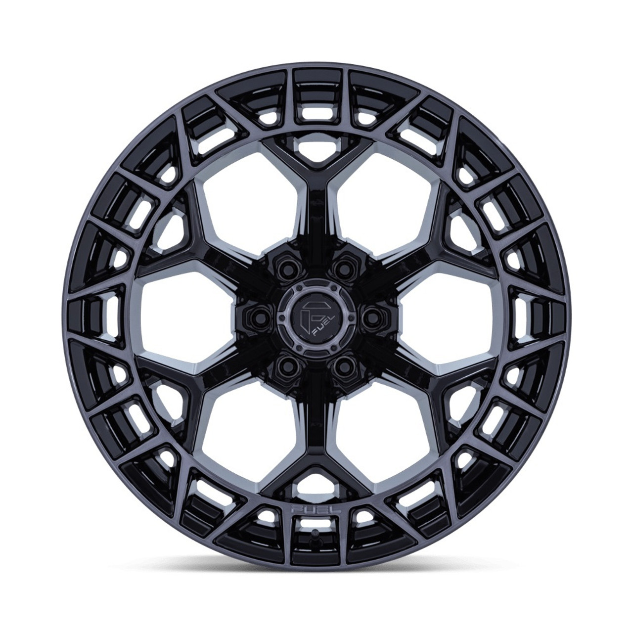 20" Fuel FC873 Charger Gloss Black Brushed Face Dark Tint 20x10 6x135 -18mm Rim