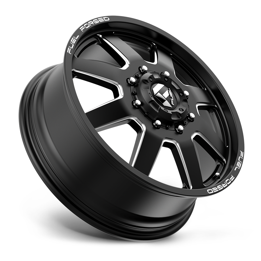 Fuel Mono DE09 FF09D 20x8.25 8x210 Matte Black Milled Front Wheel 20" 105mm Rim