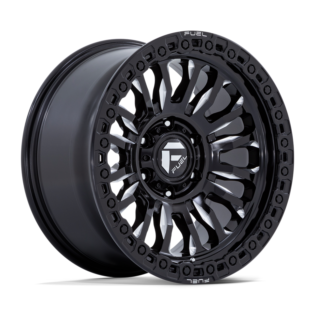 17" Fuel 1PC FC857 Rincon Gloss Black Milled 17x8.5 Wheel 6x5.5 -1mm Lifted Rim