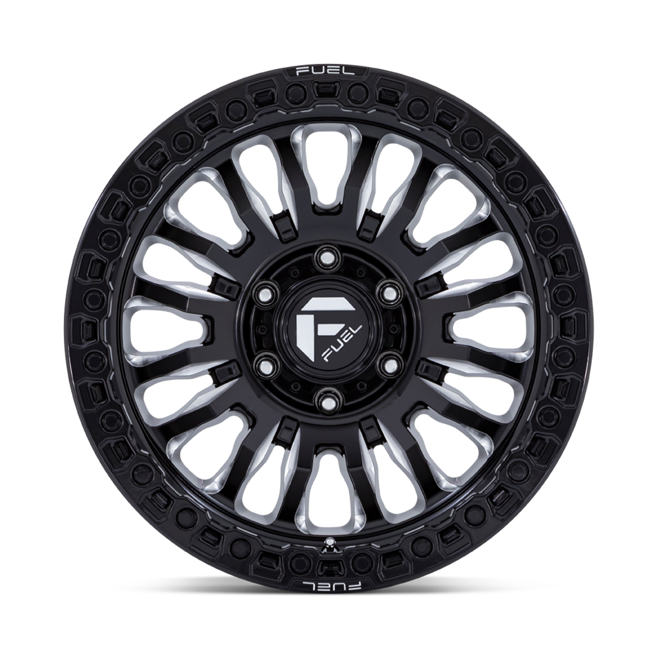 17" Fuel 1PC FC857 Rincon Gloss Black Milled 17x8.5 Wheel 6x5.5 -1mm Lifted Rim