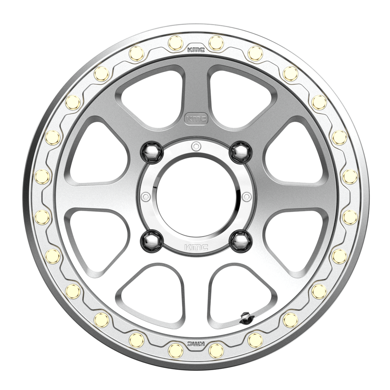 KMC Powersports Ks234 Addict 2 Beadlock 15x6 4x137 Machined Wheel 15" 38mm Rim