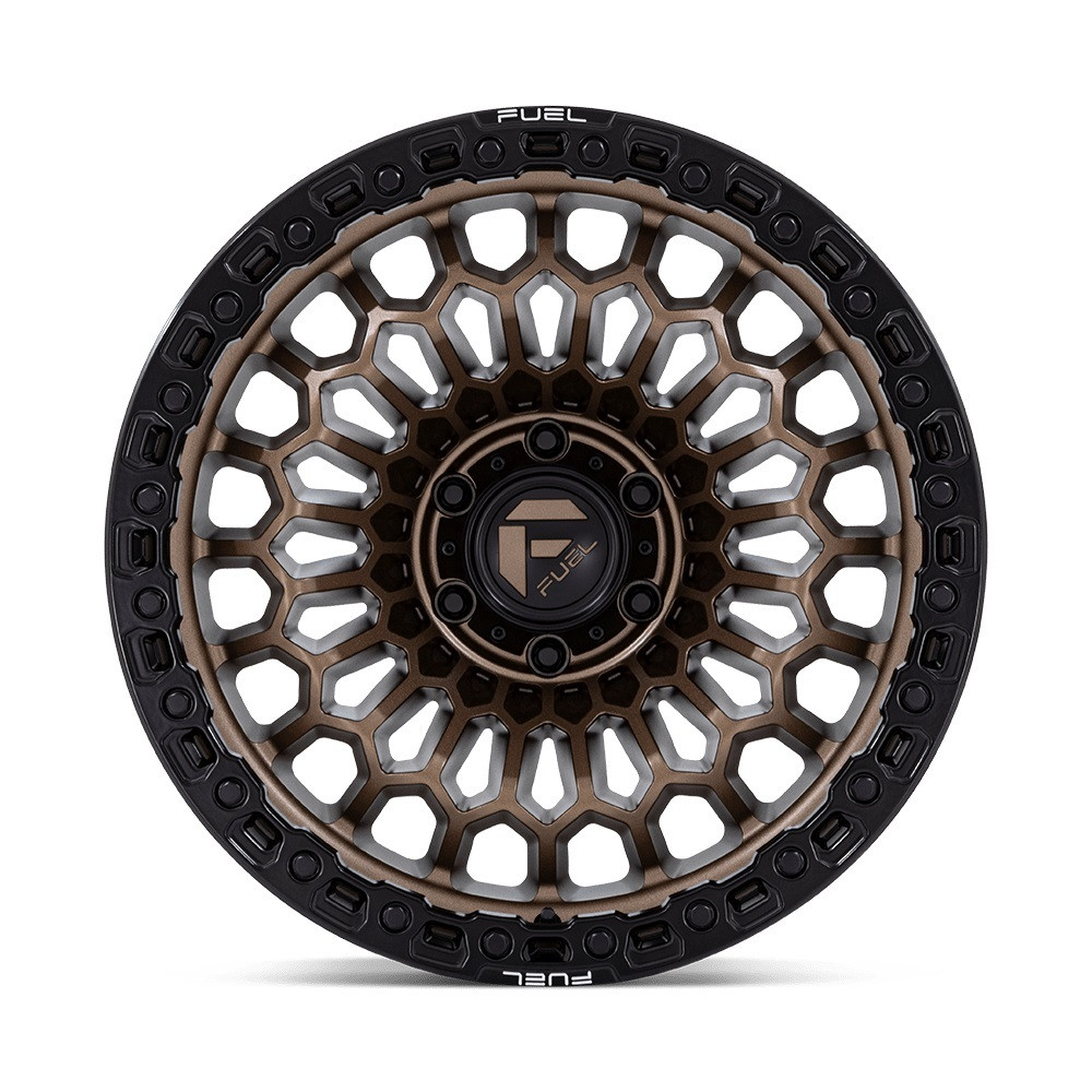 Set 4 20" Fuel FC870 Sinister Matte Bronze Matte Black Lip 20x9 Wheels 5x5 1mm