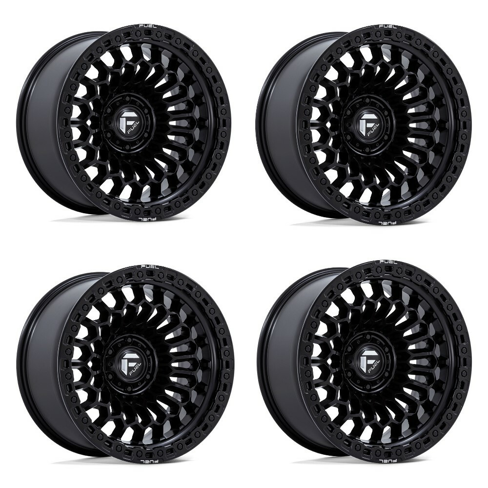 Set 4 20" Fuel 1PC FC870 Sinister Matte Black 20x9 Wheels 5x5 1mm For Jeep Rims