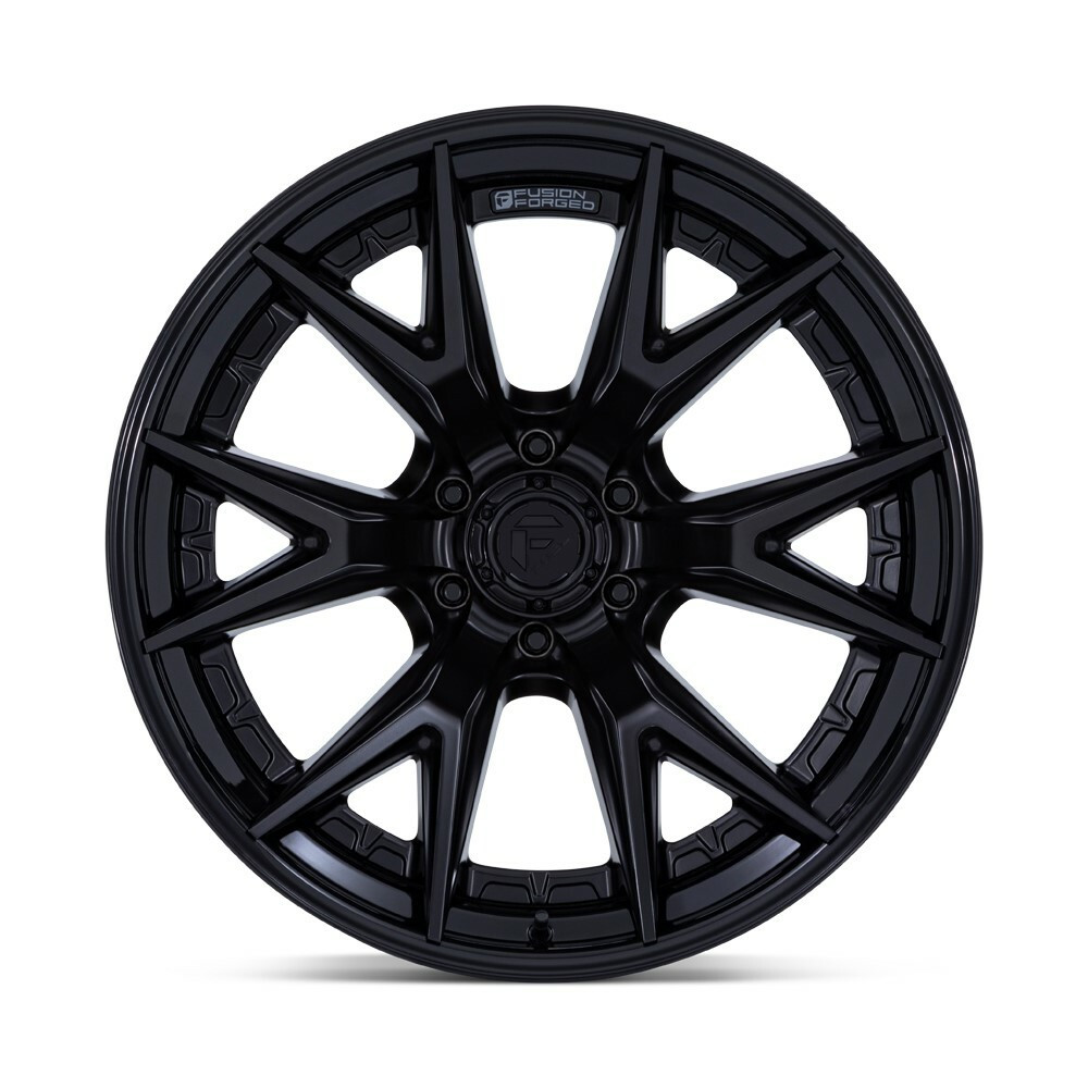 Set 4 22" Fuel FC402 Catalyst Matte Black Gloss Black Lip 22x12 8x6.5 -44mm Rims