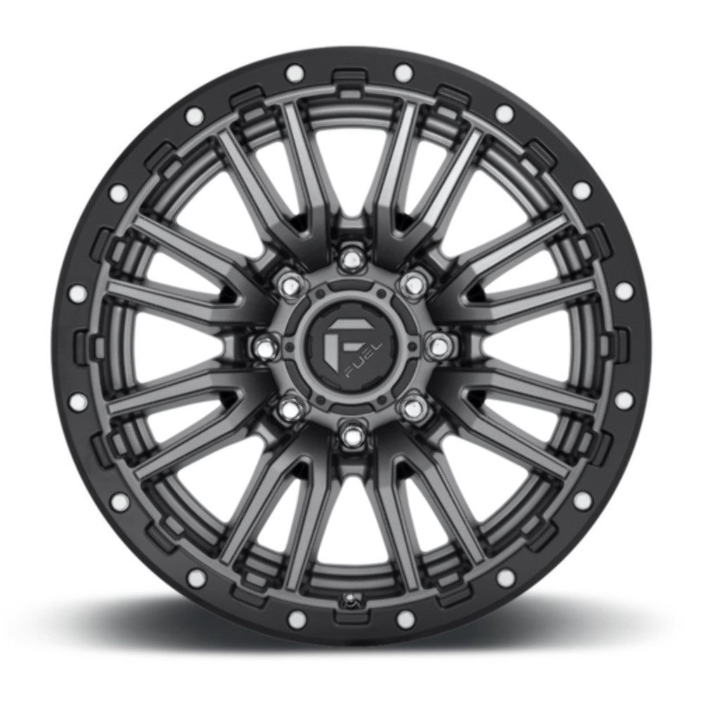 Fuel  D680 Rebel 22x10 8x170 Matte Gun Metal Black Bead Ring Wheel 22" -18mm
