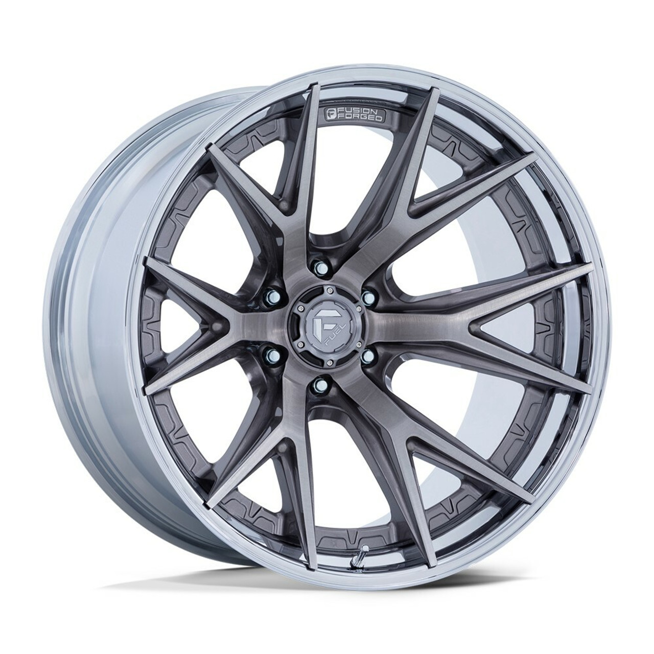 22" Fuel 1PC FC402 Catalyst Platinum Chrome Lip 22x12 Wheel 8x170 -44mm Rim