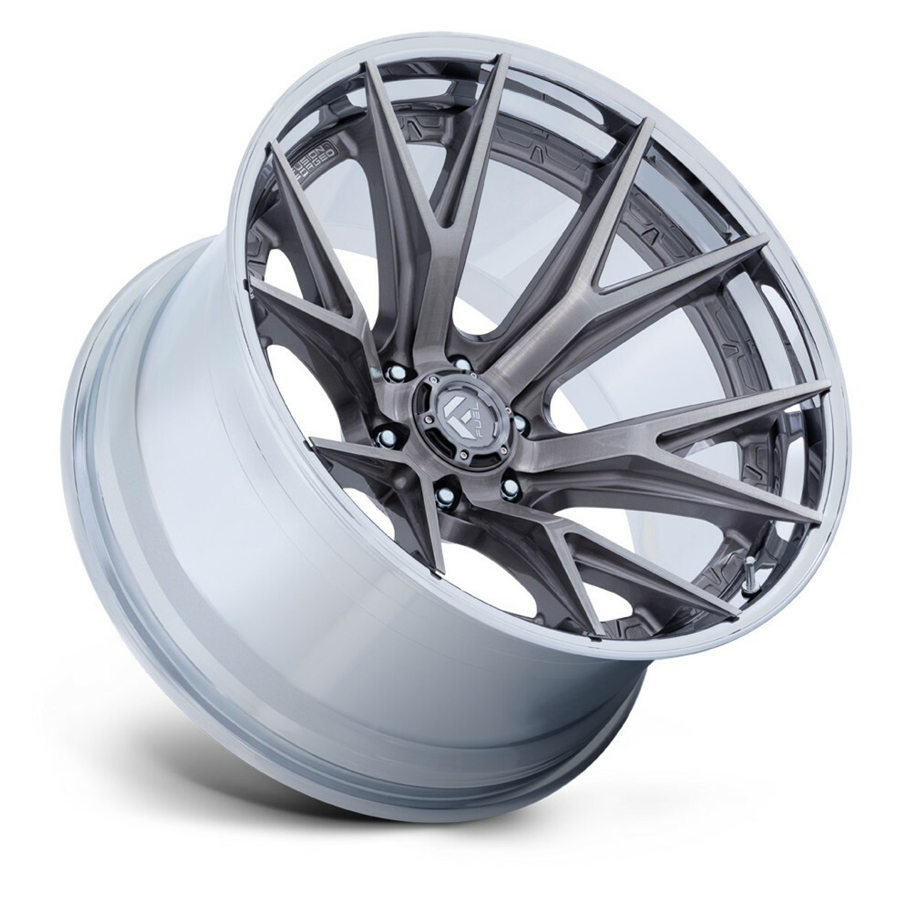 22" Fuel 1PC FC402 Catalyst Platinum Chrome Lip 22x12 Wheel 8x170 -44mm Rim