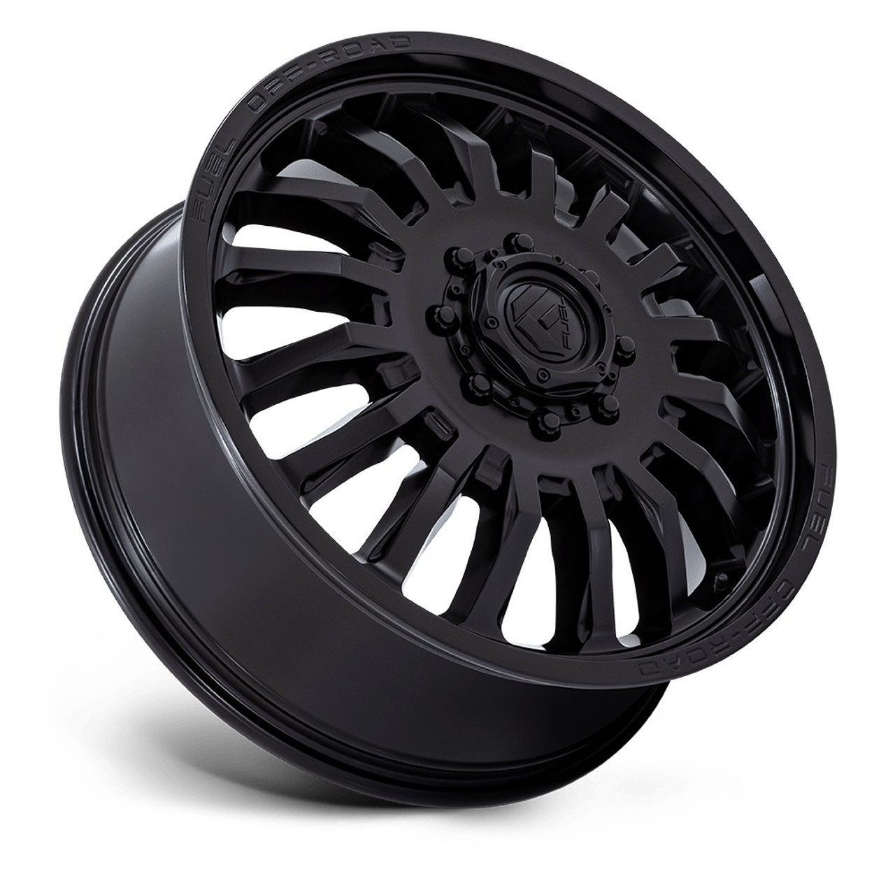22" Fuel 1PC D867 Arc Dually Blackout 22x8.25 Wheel 8x200 104mm Front Dually Rim
