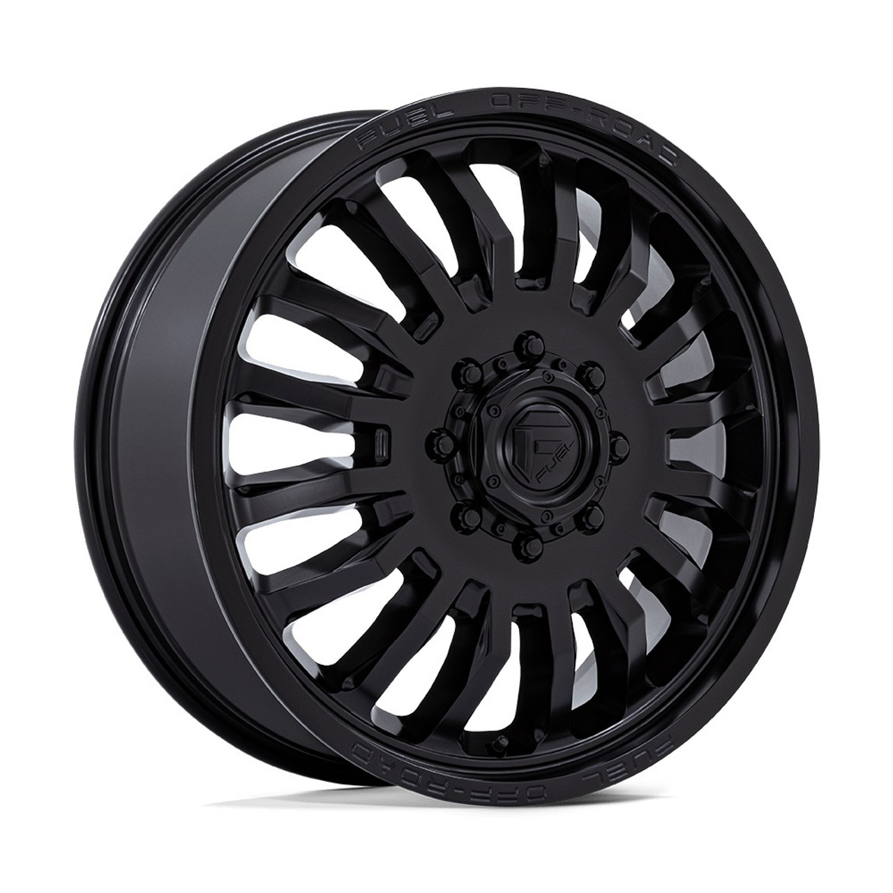 22" Fuel 1PC D867 Arc Dually Blackout 22x8.25 Wheel 8x6.5 104mm Front Dually Rim