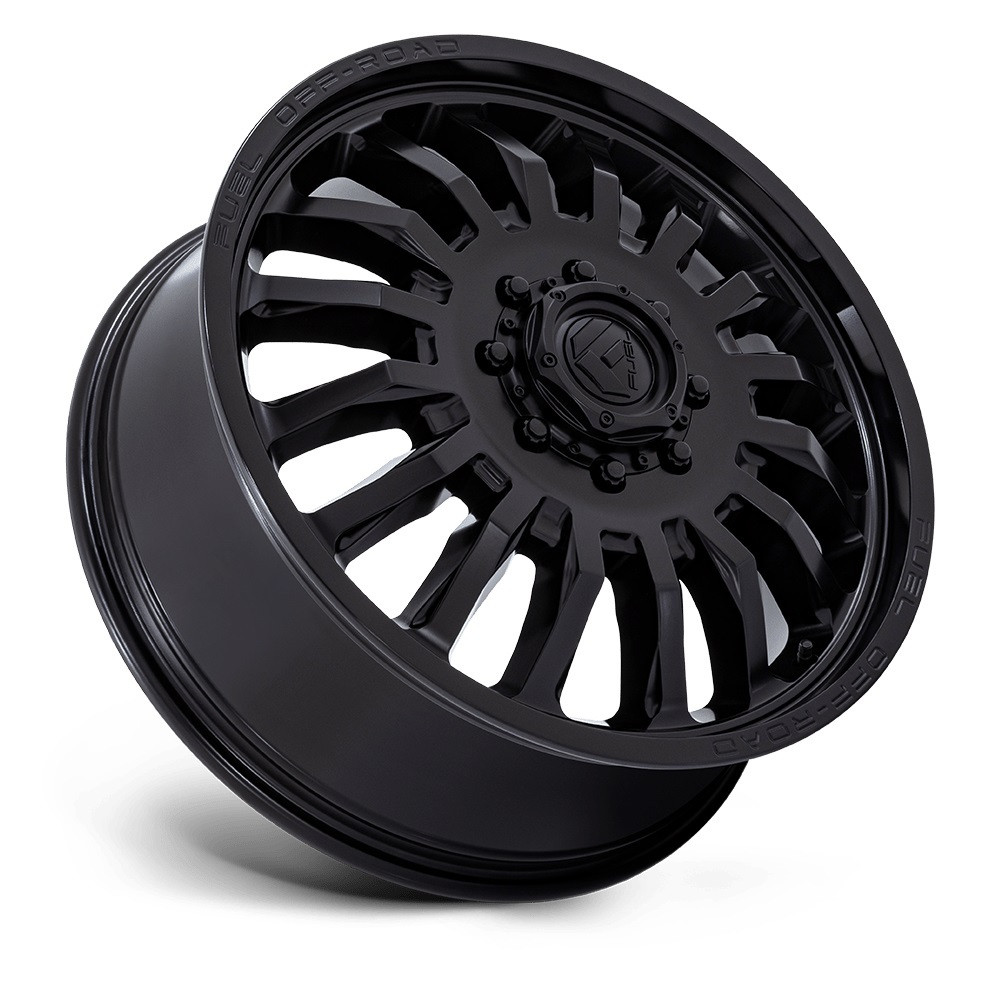22" Fuel D867 Arc Dually 22x8.25 8x6.5 104mm Blackout Offroad Front Truck Wheel Rim