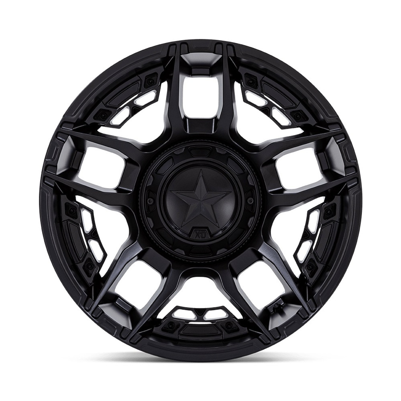 Set 4 20" XD XD871 Slash Matte Black 20x9 Wheels 6x135 6x5.5 1mm Truck Suv Rims