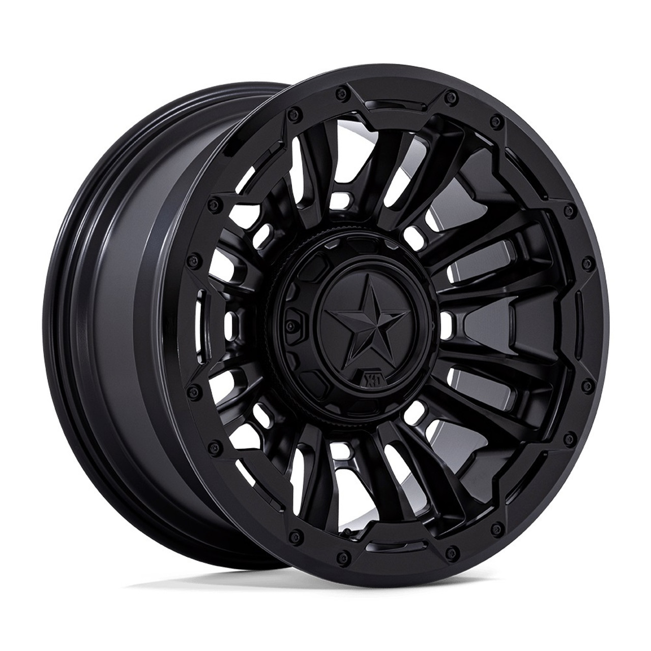 Set 4 20" XD XD870 Bomber Matte Black 20x10 Wheels 8x6.5 -18mm Lifted Truck Rims