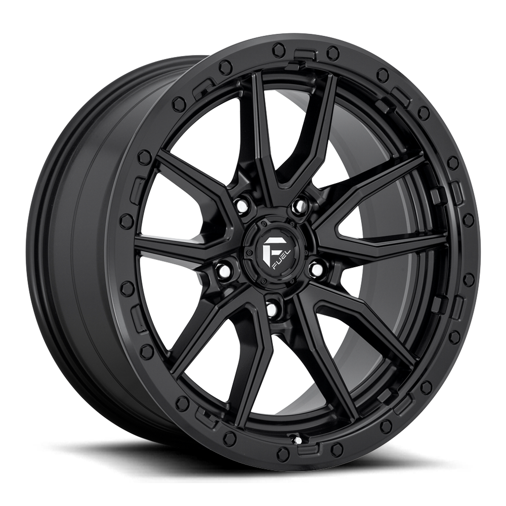 17" Fuel D679 Rebel 17x9 5x5 Matte Black Wheel -12mm Offroad For Jeep Truck Rim