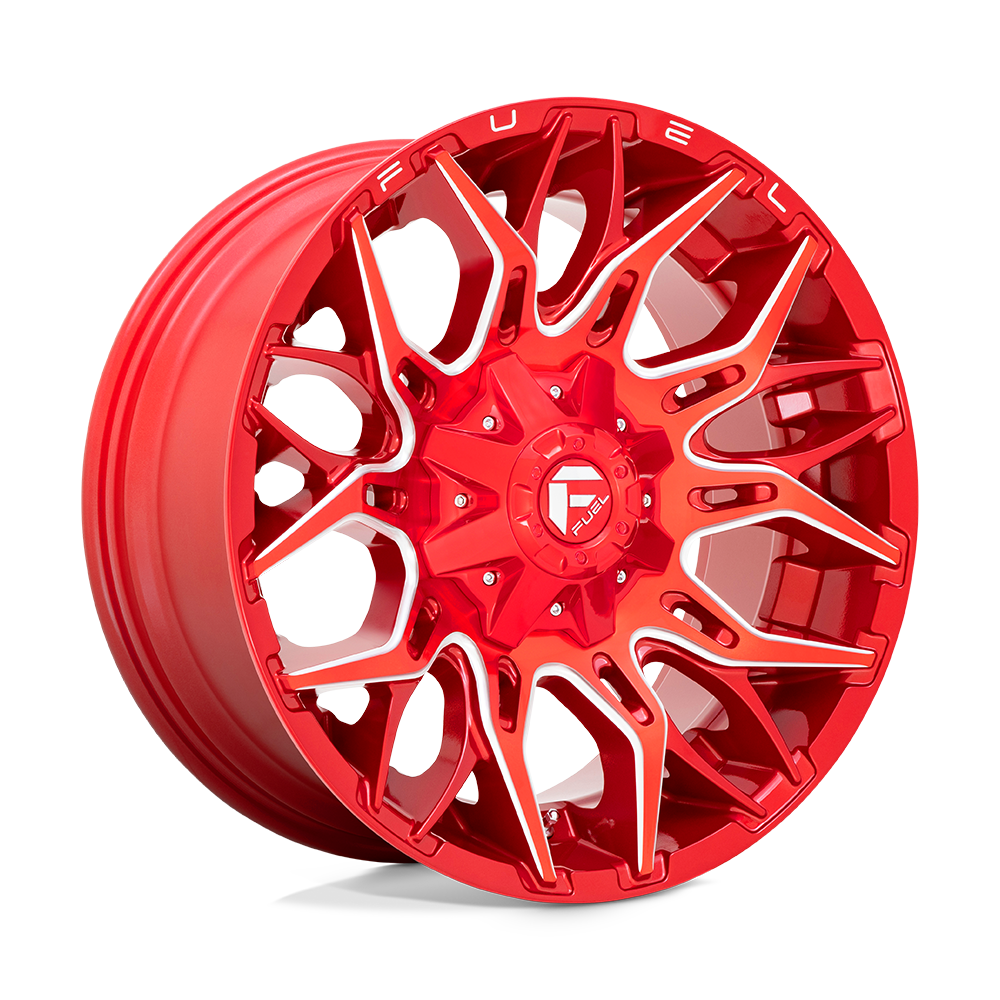 Fuel 1PC D771 Twitch 20x9 8x180 Candy Red Milled Wheel 20" 1mm Rim
