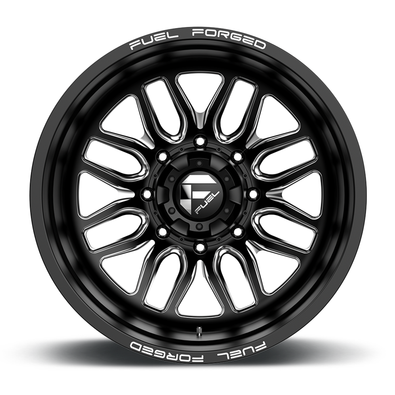 Fuel Mono DB66 FFC66 20x8.25 8x200 Matte Black Milled Rear Wheel 20" -202mm Rim