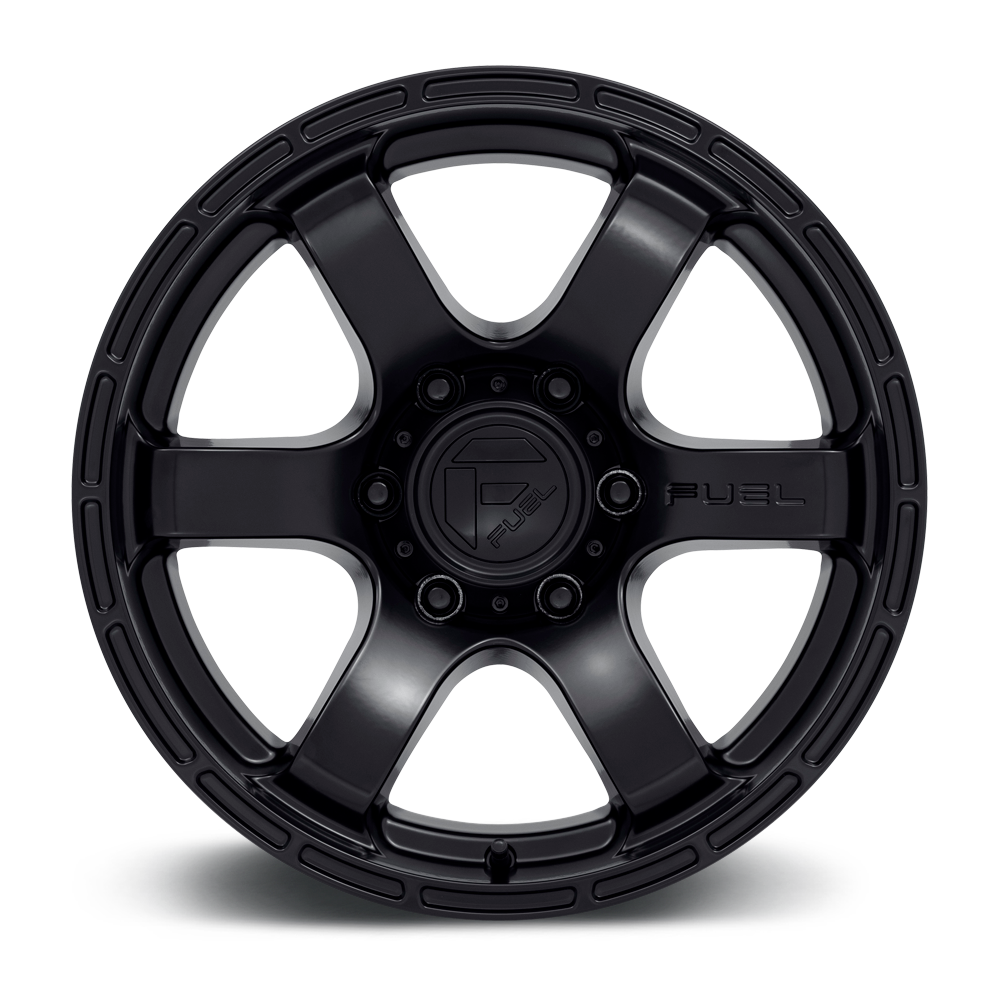 18" Fuel D766 Rush 18x9 6x120 20mm Satin Black Wheel Offroad Truck SUV Rim