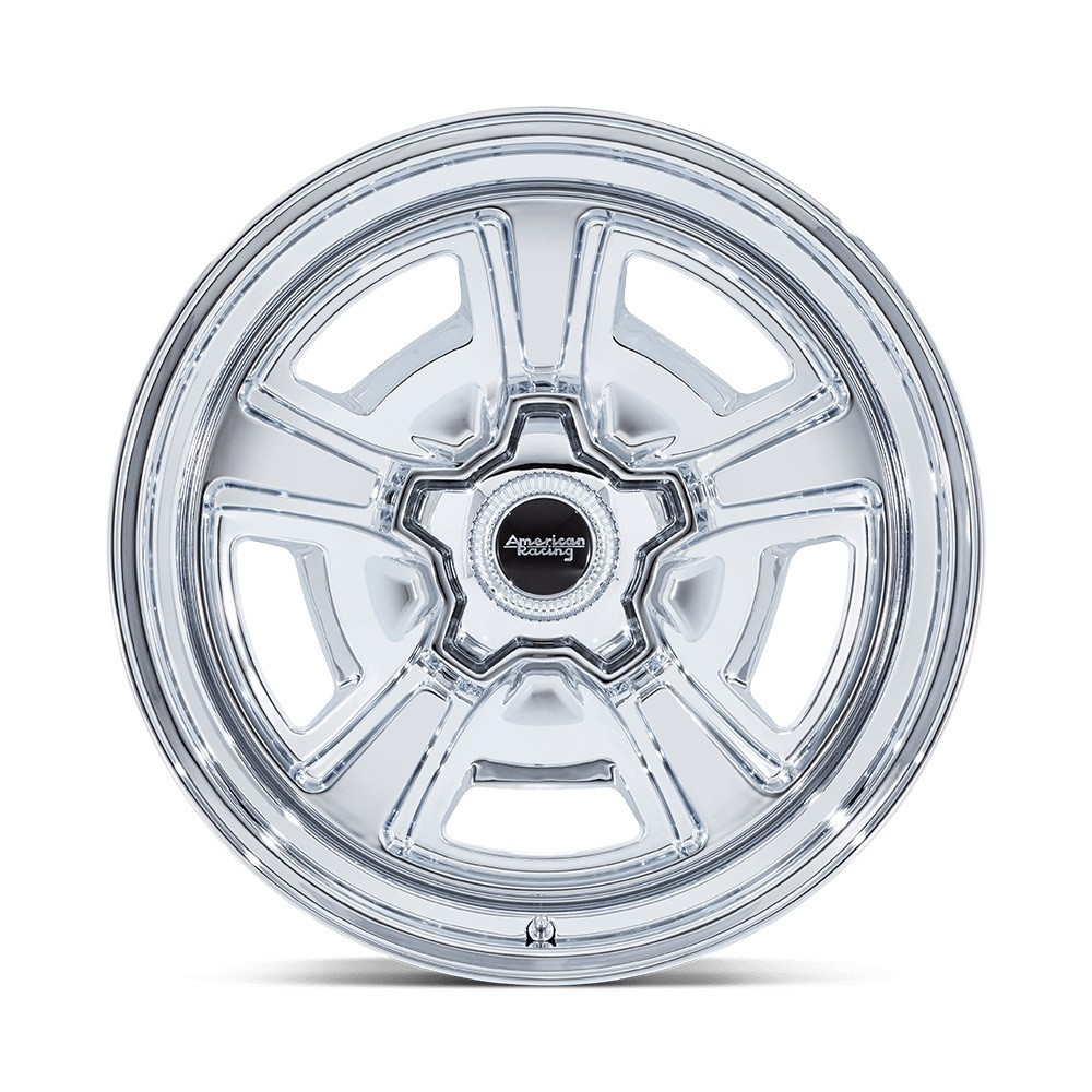 Set 4 18" American Racing Vintage VN517 Marauder Chrome 18x9 Wheels 5x5.5 0mm