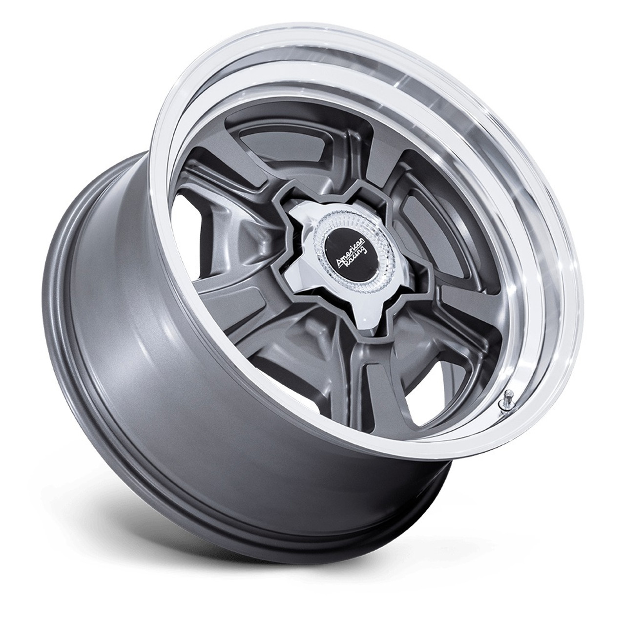 18" American Racing VN517 Marauder Anthracite Diamond Cut Lip 18x8 5x4.75 0mm